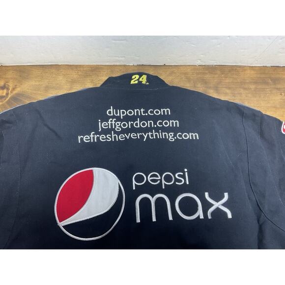 PEPSI Max JEFF GORDON Jacket Coat 2XL JH DESIGN NASCAR Black Racing Bomber 17983 - Picture 16 of 16